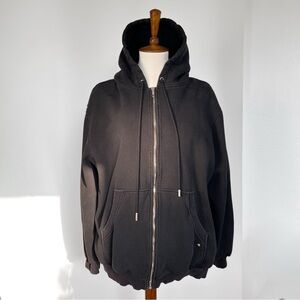 For Love And Lemons Black Zip Up Hoodie Jacket